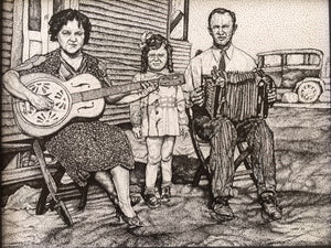 Cleomo Breaux and Joe Falcon (with daughter Lulu)